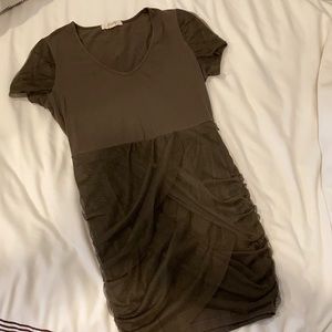 Khaki cool dress💚💙